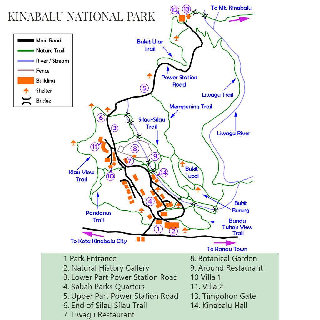 Kinabalu Park Map
