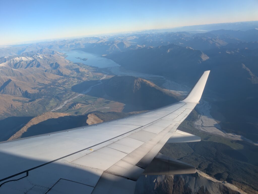 Arrivée sur l'île du Sud de Nouvelle-Zélande