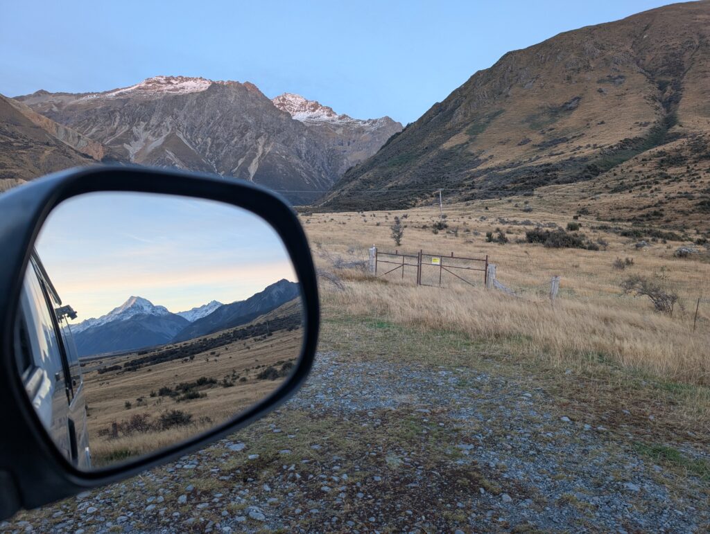Mont Cook from the Van