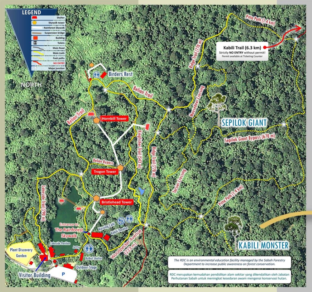 Rainforest Discovery Center Map