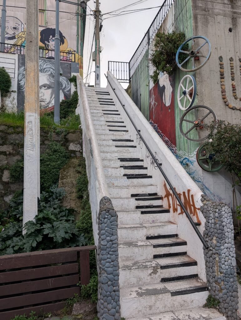 Escalier piano Valparaiso